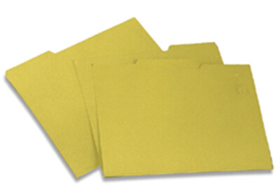 Dossier Foli pestanya dreta groc (50u)